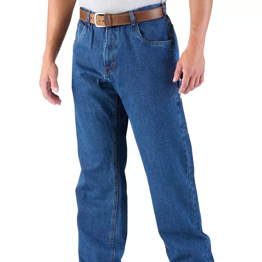 Faded Glory Regular-Fit Big Man Cotton Denim Blue Jeans 50x30